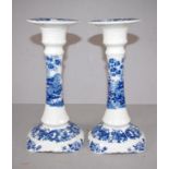Pair Royal Staffordshire Clarice Cliff candlestick