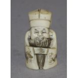 Antique Japanese ivory Immortal netsuke