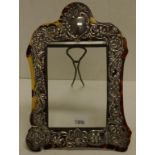 Vintage silver & tortoiseshell photo frame