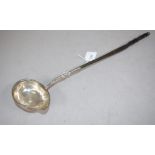 Georgian silver toddy ladle