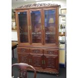 Chinese rosewood elevated display cabinet