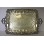 Austro-Hungarian silver tray