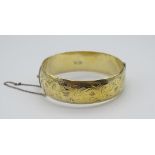 Scandia sterling silver gilt bangle