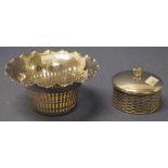 Two various silver plated baskets