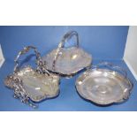 Vintage carnival glass amethyst bowl