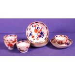 Five 18th century Chinese export tea bowls