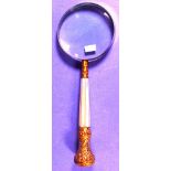 Vintage pearl handle magnifying glass