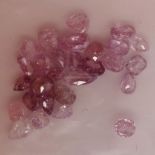 A collection of 28 natural pink diamonds