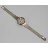 Ladies Omega white gold & diamond wristwatch