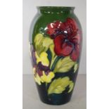 Moorcroft Hibiscus pattern vase