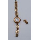 9ct gold wrist watch