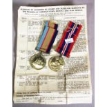 Two WWII Australian Military medals