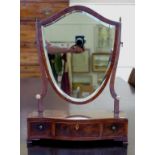 Antique English toilet mirror