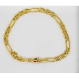 Small 9ct yellow gold bracelet