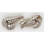 Figural Platinum and diamond brooch