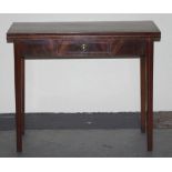 George III mahogany tea table