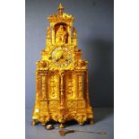 French Gothic Revival Ormolu Mantel Clock