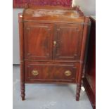 George III mahogany pot cupboard