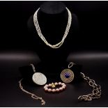 A collection of ladies costume jewellery