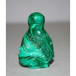 Chinese malachite snuff bottle