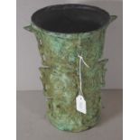 Vintage archaic style Chinese bronze vase