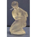 Lalique "Diana the huntress with fawn" figurine