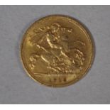 1915 half sovereign gold coin