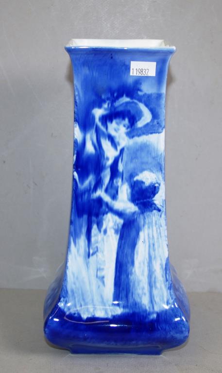 Royal Doulton blue children vase