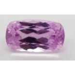 11ct Kunzite cushion gem stone