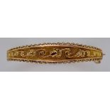 Antique George V 9ct gold bangle