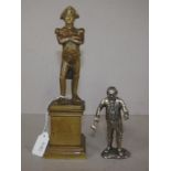Vintage brass Lord Nelson figure