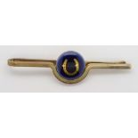 Georg Jensen sterling silver gilt tie bar