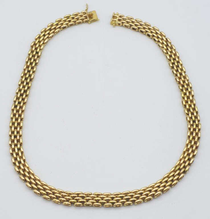 18ct yellow gold princess length necklace - Image 2 of 3