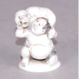 Japanese carved ivory netsuke