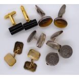 A collection of gents cufflinks