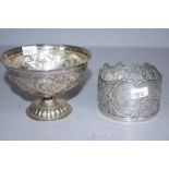 Dutch silver footed bowl
