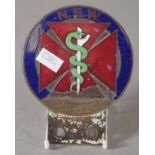 Vintage Caduceus insignia car badge