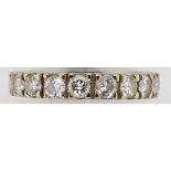 14ct white gold and diamond set eternity ring