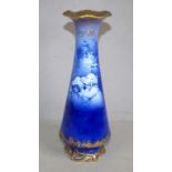 Royal Doulton blue children vase