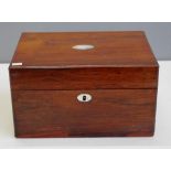 Victorian rosewood work box