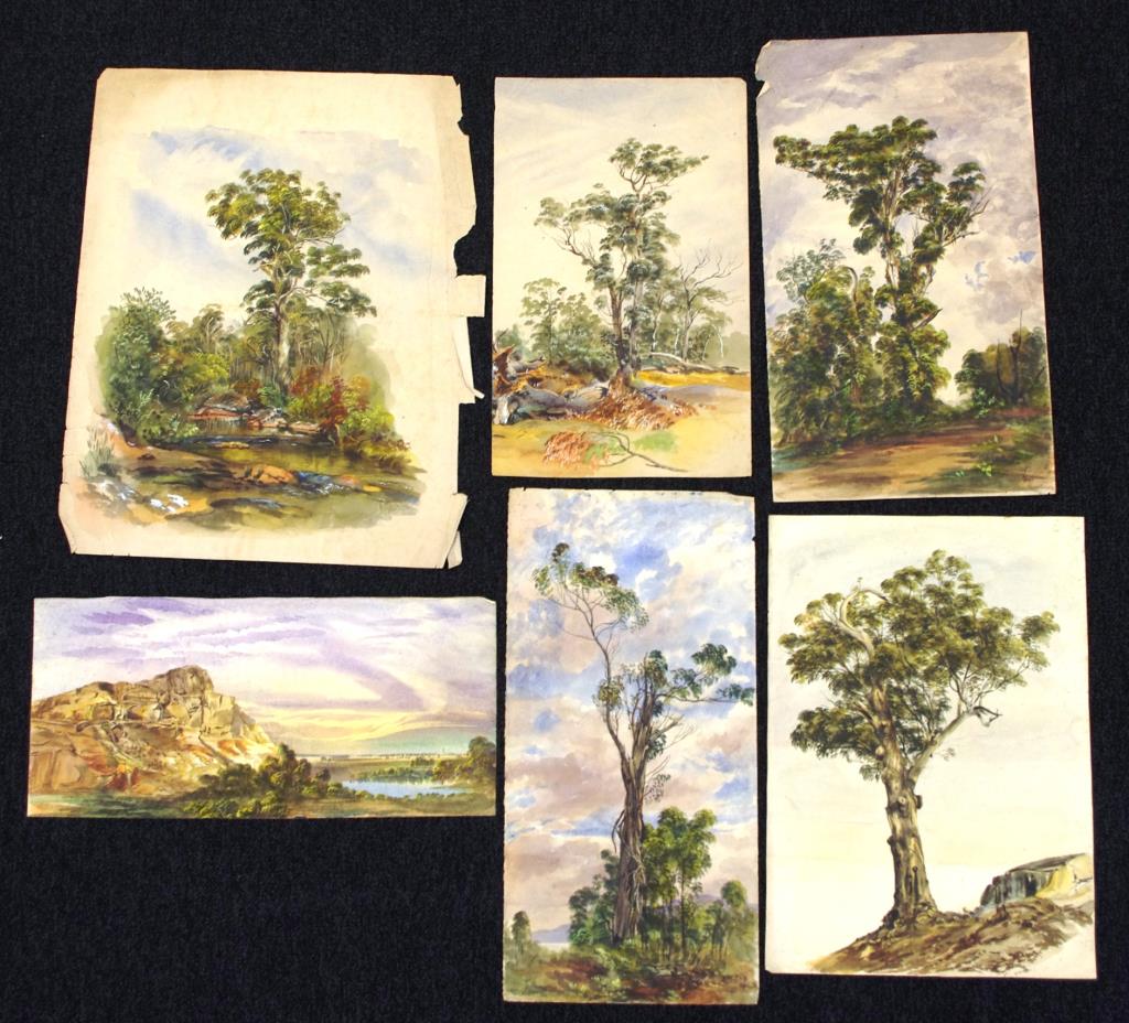 Samuel Elyard (1817-1910) six various watercolour