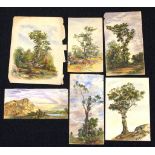 Samuel Elyard (1817-1910) six various watercolour