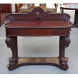 Victorian mahogany console table