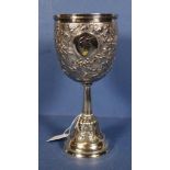 Vintage Chinese export silver chalice