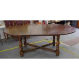Oak extension dining table