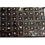 Sheet of 48 various unset opal packages