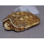 Antique Japanese ivory tortoise netsuke