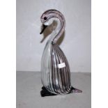 Murano glass hollow duck