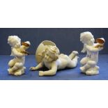 Three German Putti figurines