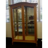 French style mirror back display cabinet